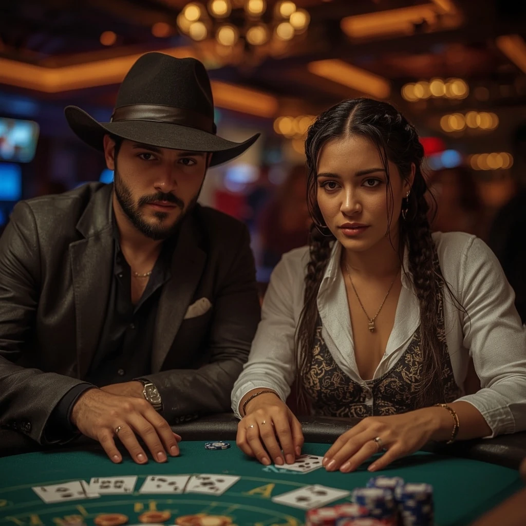 photo de deux joueurs de poker Golden Euro
